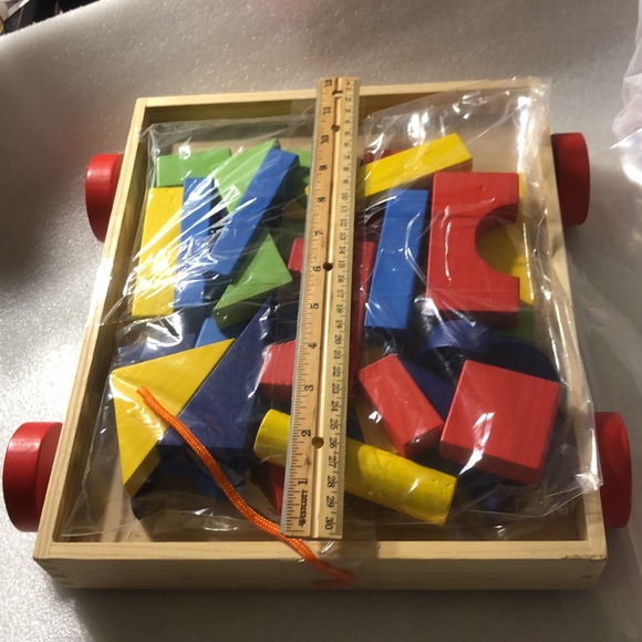 blocks Pattern wooden Blocks Build Math tiles manipulatives shapes - Picture 7 of 9